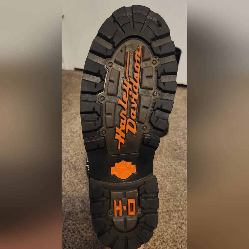 Harley-Davidson Black Leather Riding Boots - Picture 5 of 9